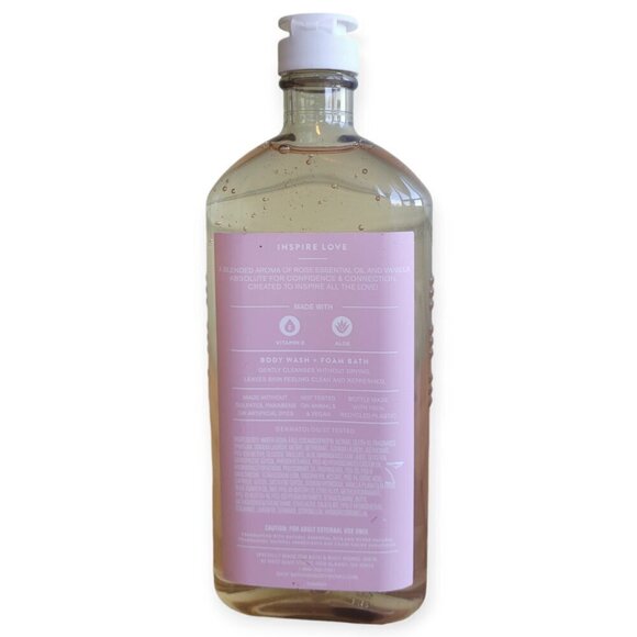 Bath & Body Works **Rose & Vanilla** Body Wash Foam Bath size 10oz NWT - Picture 2 of 3